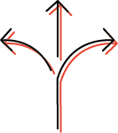 flexible arrows red